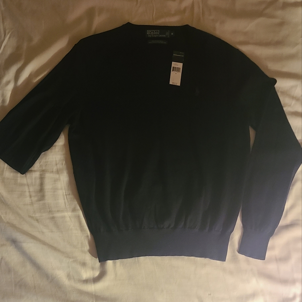 Black Polo Long Sleeve Shirt